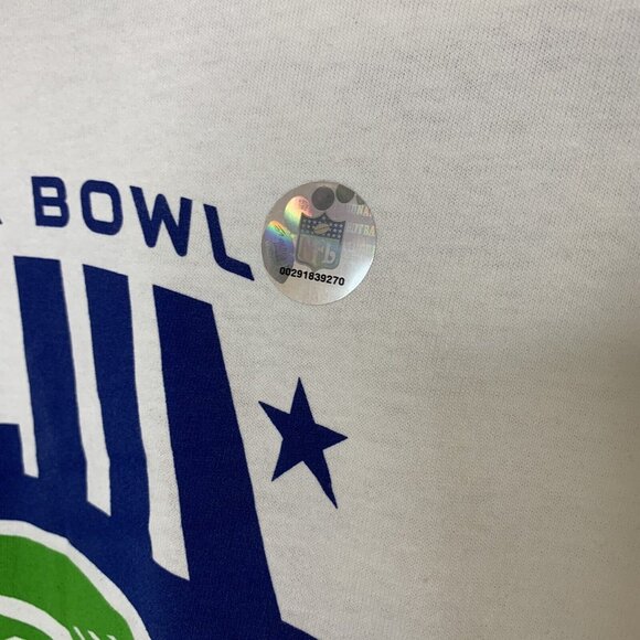 Reebok Super Bowl XLIII Long Sleeve White Shirt Mens L 100% Cotton Tampa Bay 02. - Picture 4 of 6